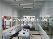 Automobile bumper ground chain spray paint production line