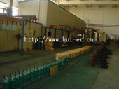 Water pump spraying production line