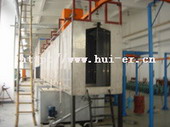 Spray type pretreatment equipment for safe deposit box